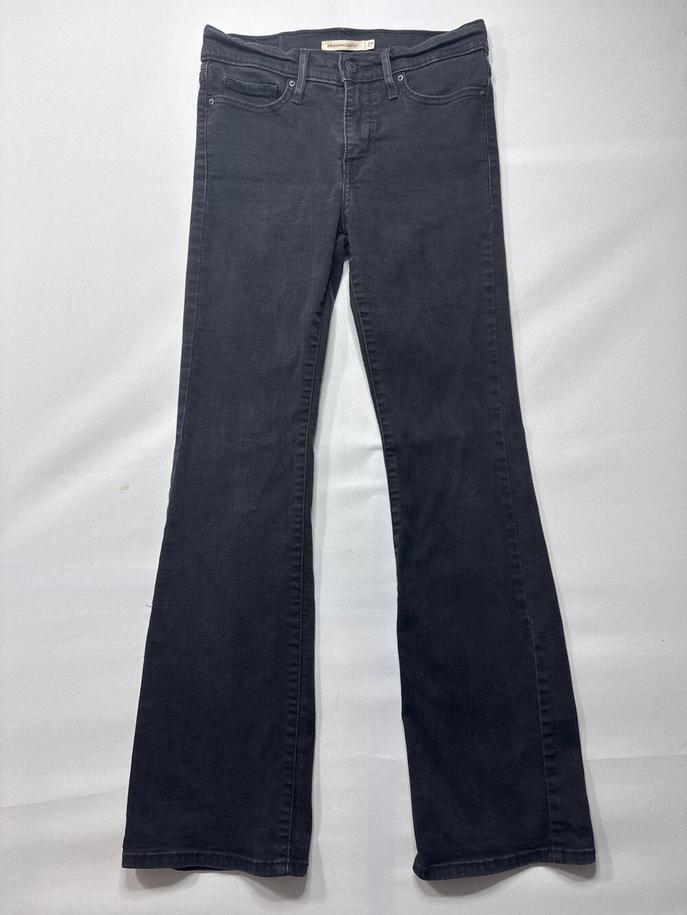 Levi's 315 Women's Shaping Bootcut‎ Stretch Black Jeans - Size 27x30 (27x28.5)